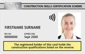 Academically Qualified White CSCS Person Card