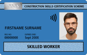 Blue CSCS Skilled Worker Card