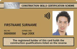 Gold CSCS Advanced Craft Card