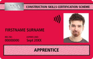 Red Apprentice CSCS Card