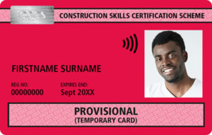 Red Provisional CSCS Card