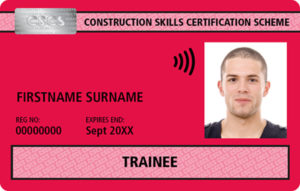 Red Trainee CSCS Card