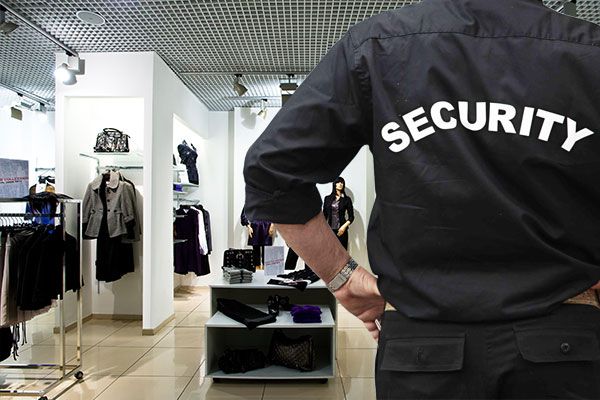 Image of a retail security officer at a store.