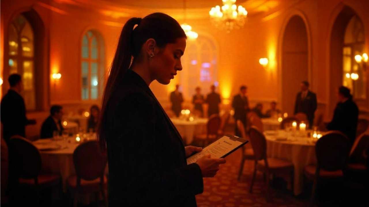 Security personnel working at burns night