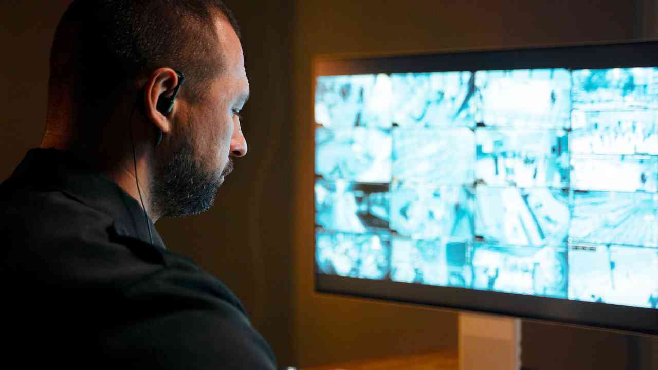 CCTV Personnel checking cameras