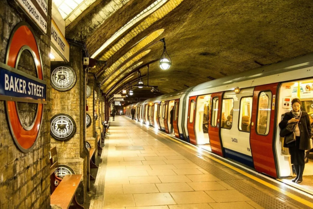 Isolated and dimly lit area of a Tube station at night, highlighting safety concerns